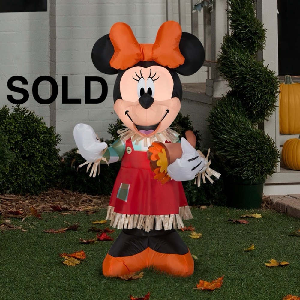 Airblown Minnie Holding Cornucopia Disney Inflatable